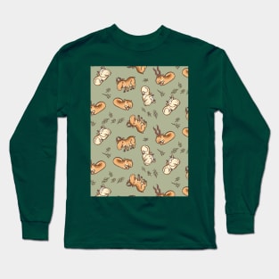 Saiga antelope family pattern Long Sleeve T-Shirt